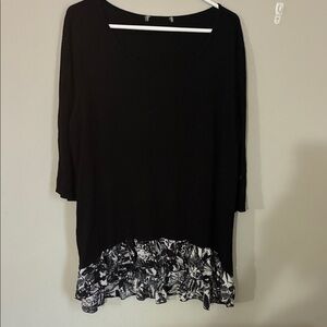 Black and White Women's Top